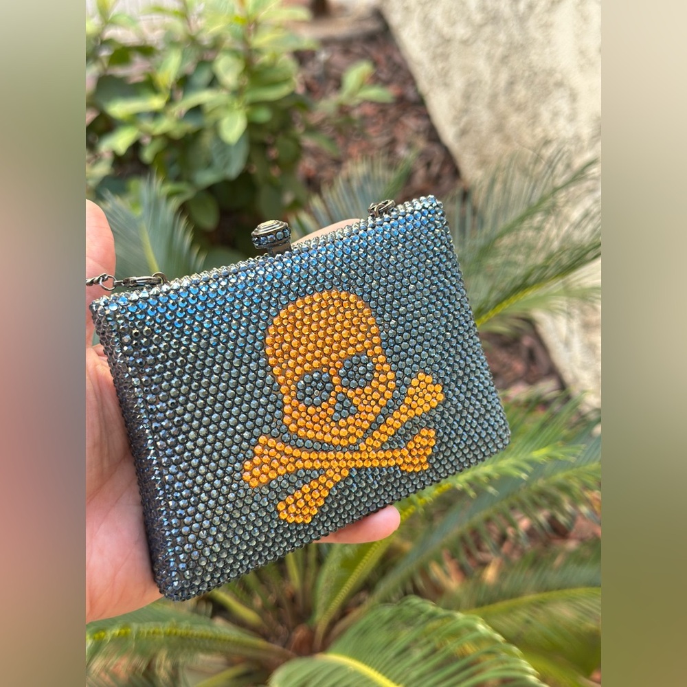 Super cute skull gem filled clutch/evening bag - Picture 4 of 14